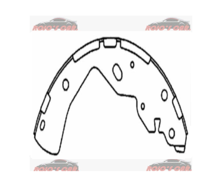  BALATA DE TAMBOR RAYBESTOS PARA NISSAN NP300 FRONTIER 2.5L L4 DIESEL 2015-2020, TAMBOR DE 296 MILIMETROS, FMSI 1742-S1096, SEMIMETALICA, TRASERO, DERECHO E IZQUIERDO